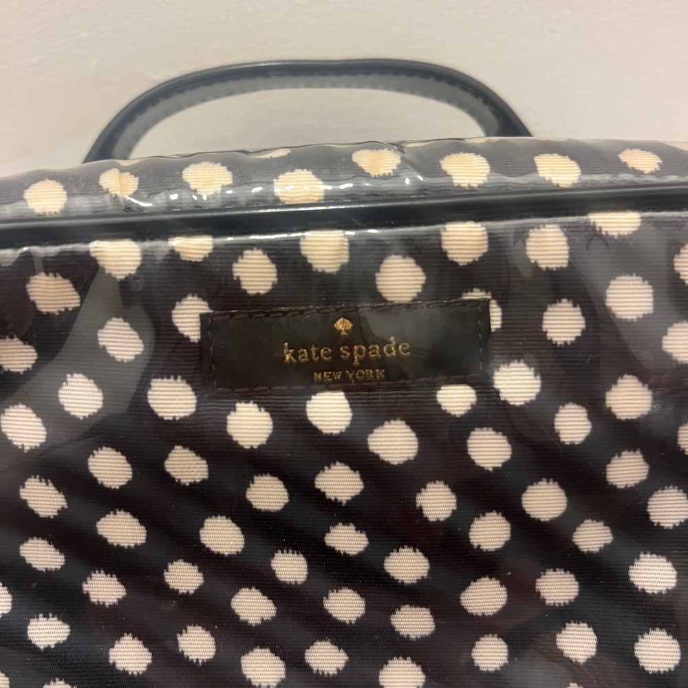 Kate Spade Black and White Cosmetic Bag